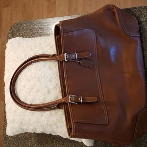 Vintage leather Coach bag